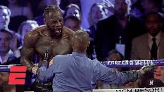 Was something wrong with Deontay Wilder  Boxing on ESPN [upl. by Neirad]