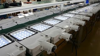 Inbrit Solar Power LED Street Light Manufacturer Factory Produce Line Introduction [upl. by Heida]