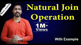 Lec39 Natural Join operation with Example  Database Management System [upl. by Gnet]