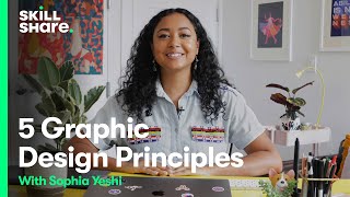 5 Examples of Graphic Design Principles with Designer Sophia Yeshi [upl. by Lacsap]