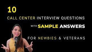 Call Center Interview Questions and Answers for Beginners [upl. by Landsman449]