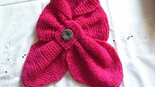 SchalHalstuch StrickenTeil 1knit scarfneckerchiefApaszkaTutorial Handarbeit [upl. by Alodee]