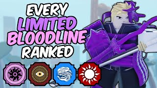 Every Limited Bloodline RANKED From WORST To BEST  Shindo Life Bloodline Tier List [upl. by Gautious]