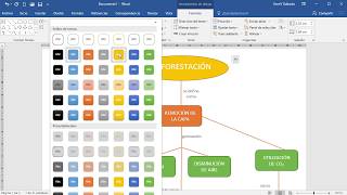 CÓMO HACER UN MAPA CONCEPTUAL EN WORD [upl. by Ahsinhoj]