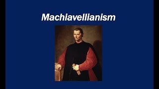 What is Machiavellianism [upl. by Belva71]