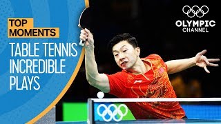 Top Crazy Table Tennis Rallies at the Olympics  Top Moments [upl. by Ikcim]