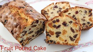 必ずレシピを聞かれる美味しいフルーツパウンドケーキの作り方 How to make Fruit Pound Cake [upl. by Aeslehc]