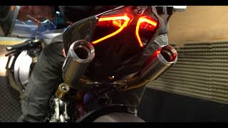 Ducati 11991299 Panigale Austin Racing Exhaust and Dyno RUN [upl. by Frieda]