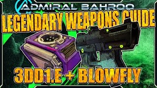 Borderlands The PreSequel The quot3DDIE and Blowflyquot  Legendary Weapons Guide [upl. by Ennayt]