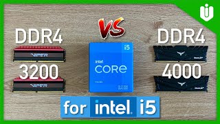 What is the Best DDR4 RAM for Intel i5 DDR4 3200 MHz vs 4000 MHz [upl. by Jdavie]