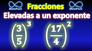 Fracciones con exponente Explicado súper fácil [upl. by Mcmaster505]