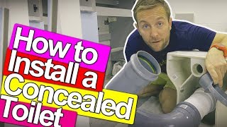 HOW TO FIX A CONCEALED TOILET  Plumbing Tips [upl. by Bearce435]