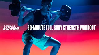 30Minute AtHome Strength Training Workout  BODYPUMP  LES MILLS X REEBOK NANO SERIES [upl. by Lotsirk798]