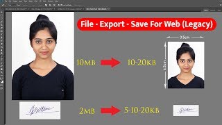 10mb to 1020kb Resize photo Save in photoshop tutorial Hindi [upl. by Richardo]