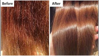 Hair Repair Treatment For Extremely Dry Damaged amp Chemically Burned Hair  Remove Split Ends [upl. by Nameerf]