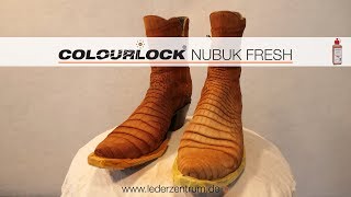 NUBUK LEDER FARBAUFFRISCHUNG Anleitung  COLOURLOCK [upl. by Ellennahs12]