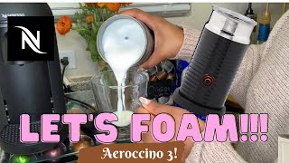 How To Foam Milk With Aeroccino 3 Make Coffee With Foam Tips amp Tricks  Easy Foamed Latte Recipe [upl. by Saucy]