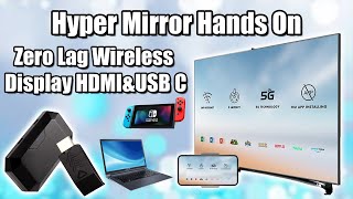 Hyper Mirror Review Zero Lag Wireless Display HDMI amp USB C It Actually Works [upl. by Aihsek600]