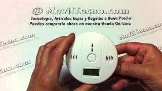 Alarma con detector de Monóxido de carbono en MovilTecnocom [upl. by Finbar]