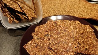 Best knäckebröd recipe Nordic seed crackers  Gluten free Multi seeds crackers  Keto seed crackers [upl. by Power]