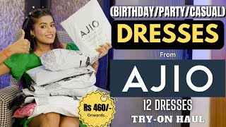 DRESSES hual from AJIO 👗 Tryon  Honest review  gimaashi [upl. by Arri438]