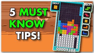 5 MUST KNOW tips for TETRIS beginners [upl. by Cyler622]