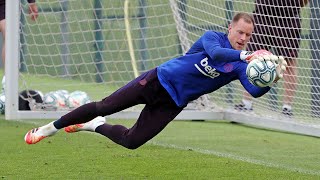 How to train like MarcAndré Ter Stegen  goalkeeper training [upl. by Alitta]