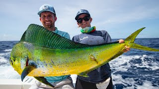 Deep Sea Fishing in Miami Dolphin Wahoo Amberjacks and Tripletail [upl. by Selina]