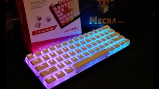 HyperX White Pudding Keycaps amp NEW Ducky Mecha Mini  Unboxing  Review  Install  Sound [upl. by Helsa814]