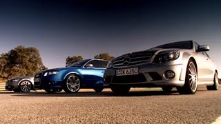 BMW vs Mercedes Vs Audi  Drag Race  Top Gear [upl. by Namhar114]