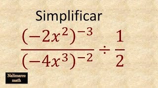 Fracciones algebraicas con exponentes negativos  La Prof Lina M3 [upl. by Llemej]