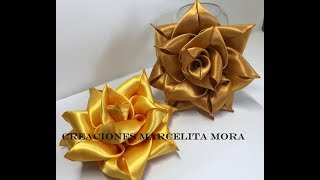 DIY Como Hacer una Rosa en Picos Rose Flower beak RosesРозаクリップ簪 [upl. by Bennion]