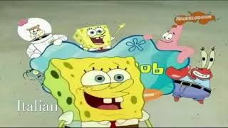 Spongebob Squarepants Theme SongIntro in 10 Languages [upl. by Drofnil]