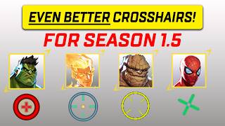 Marvel Rivals NEW BEST Crosshair Settings For EACH HERO Season 15 Version [upl. by Yellhsa]