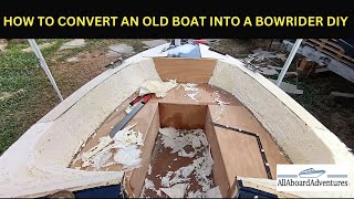 Boat conversion into Bowrider [upl. by Veta]