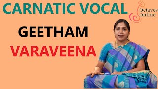 Geetham  VaraVeena  Ragam  Mohanam learning mode [upl. by Tabbie]