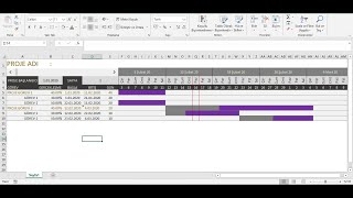 Excelde İş Programı Yapıyoruz [upl. by Downall196]