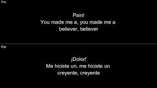 Believer  Imagine Dragons Lyrics Español English [upl. by Bekaj221]