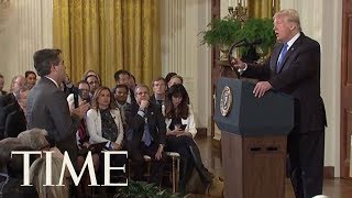 FULL Exchange Of President Trumps Clash With CNNs Jim Acosta  TIME [upl. by Worthington]