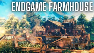 Valheim End Game Farm House  Fully Functional [upl. by Bennir]