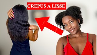 COMMENT LISSER SES CHEVEUX CREPUS FACILEMENT  ROUTINE ENTRETIEN [upl. by Keeley]