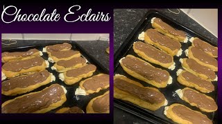 Chocolate eclairs  Chocolate eclairs recipe [upl. by Nivra]