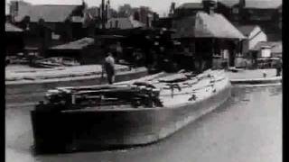 Barging Along  WW II film promoting Britains inland waterways [upl. by Orat]