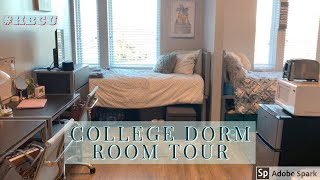 NEW BUILDING DORM ROOM TOUR  Delaware State University [upl. by Yonita]