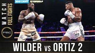 Wilder vs Ortiz 2 FULL FIGHT November 23 2019 [upl. by Villada]