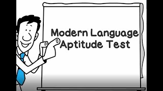 Modern Language Aptitude Test MLAT [upl. by Nyrret]