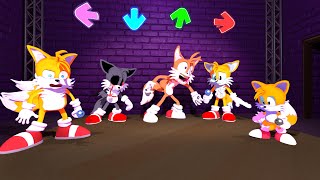 FNF Tails Charcters 3D Animation Test Vs Gameplay Comparison [upl. by Dustman119]