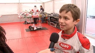 Lando Norris Aged 11 Interviewed and racing karts [upl. by Ettennor727]