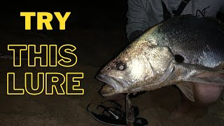 Hardbody Jewfish  Beach fishing for Tailor Salmon Mulloway  NSW [upl. by Nannaihr]