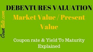 Debentures Valuation  Calculating Market Value PV of Debentures [upl. by Nolana]